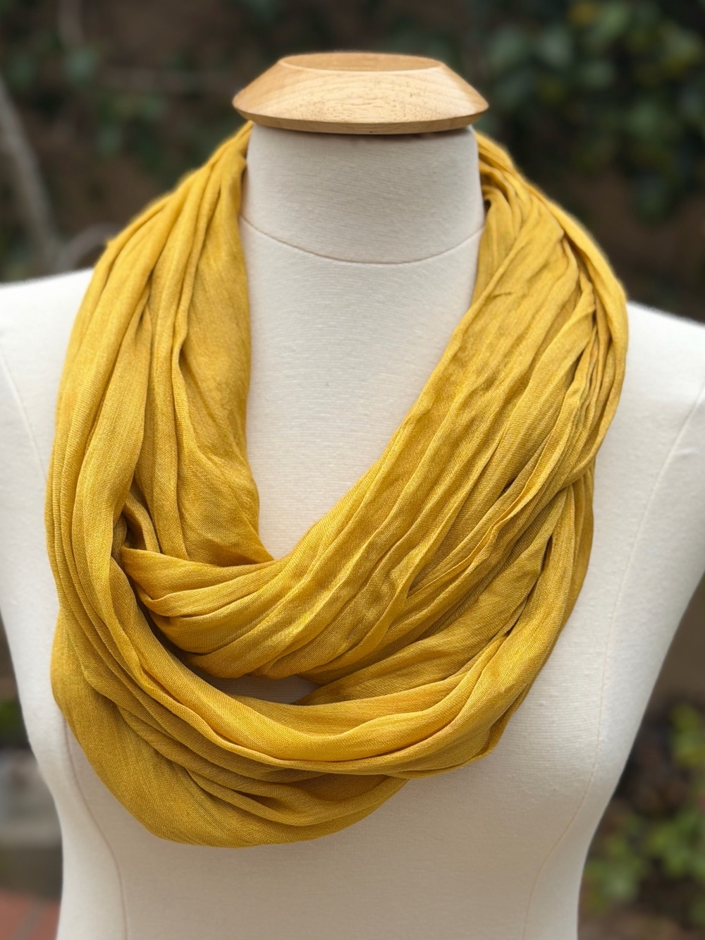 LOFT Mustard Yellow Infinity Scarf